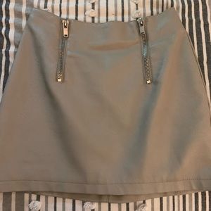 Faux leather skirt